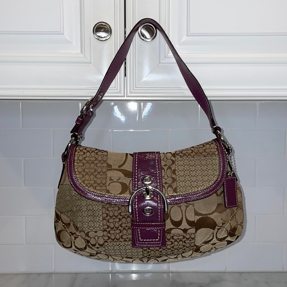 Coach Soho Signature Patchwork Logo Hobo Bag